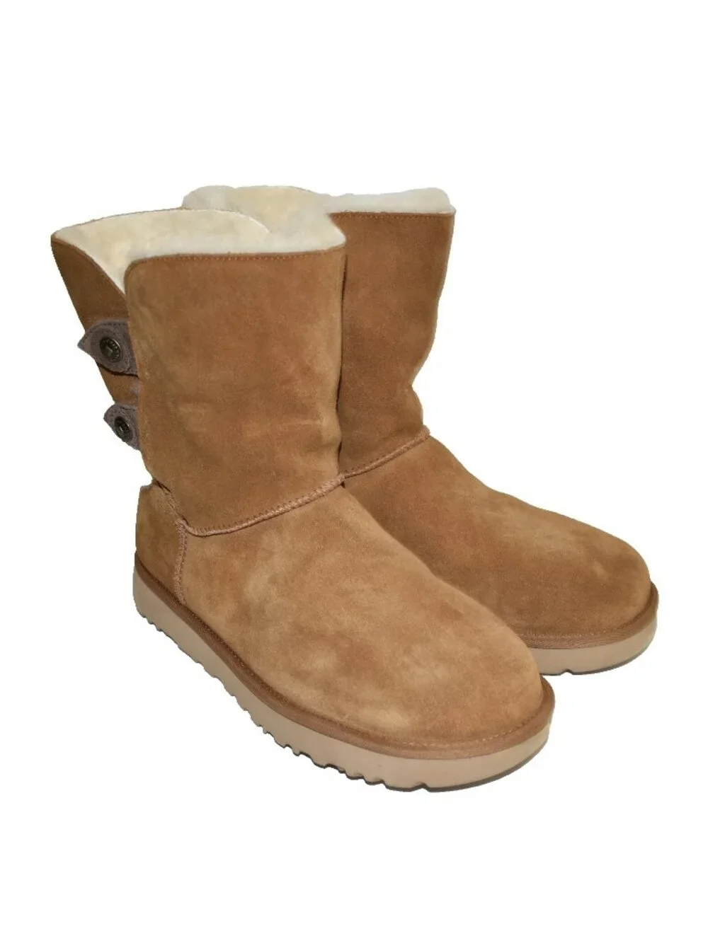 New Ugg Marciela II Genuine Shearling Chestnut Suede Boot 11 1104375 DD23 Z